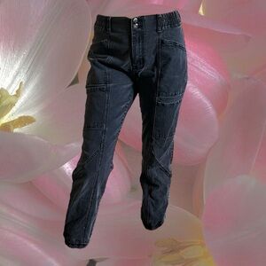 Cropped Cargo Jeans